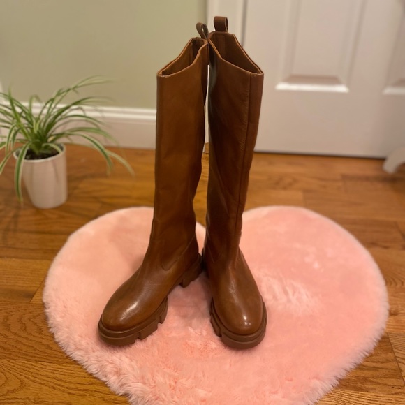 Free People Brooks Caramel Tall Boots size 38 - Picture 7 of 14